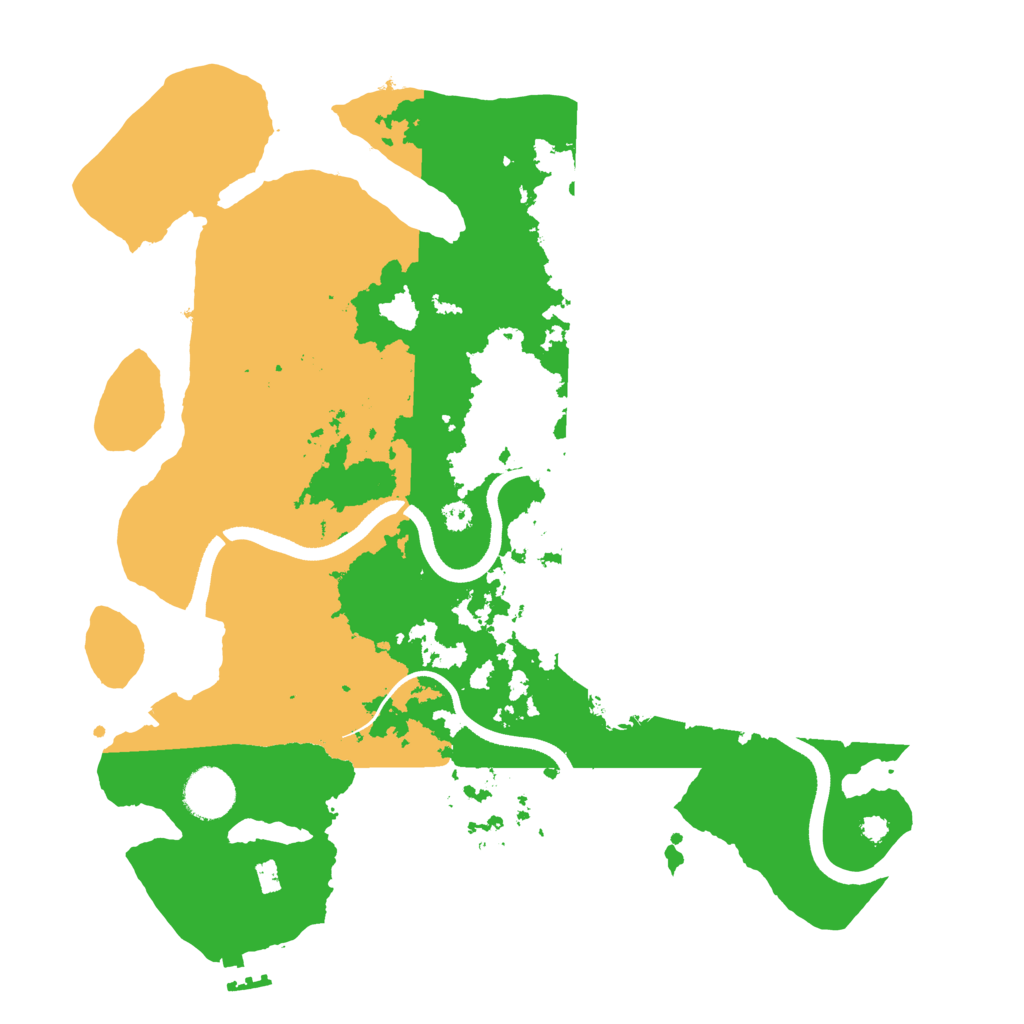 Biome Rust Map: Procedural Map, Size: 3500, Seed: 94913493