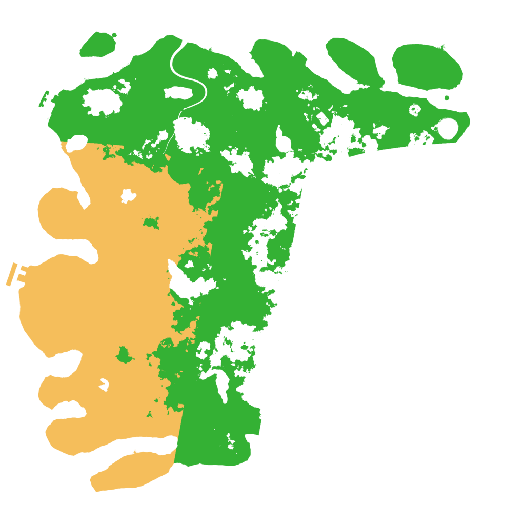 Biome Rust Map: Procedural Map, Size: 4500, Seed: 1186851379