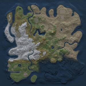 Thumbnail Rust Map: Procedural Map, Size: 4250, Seed: 99409077, 14 Monuments