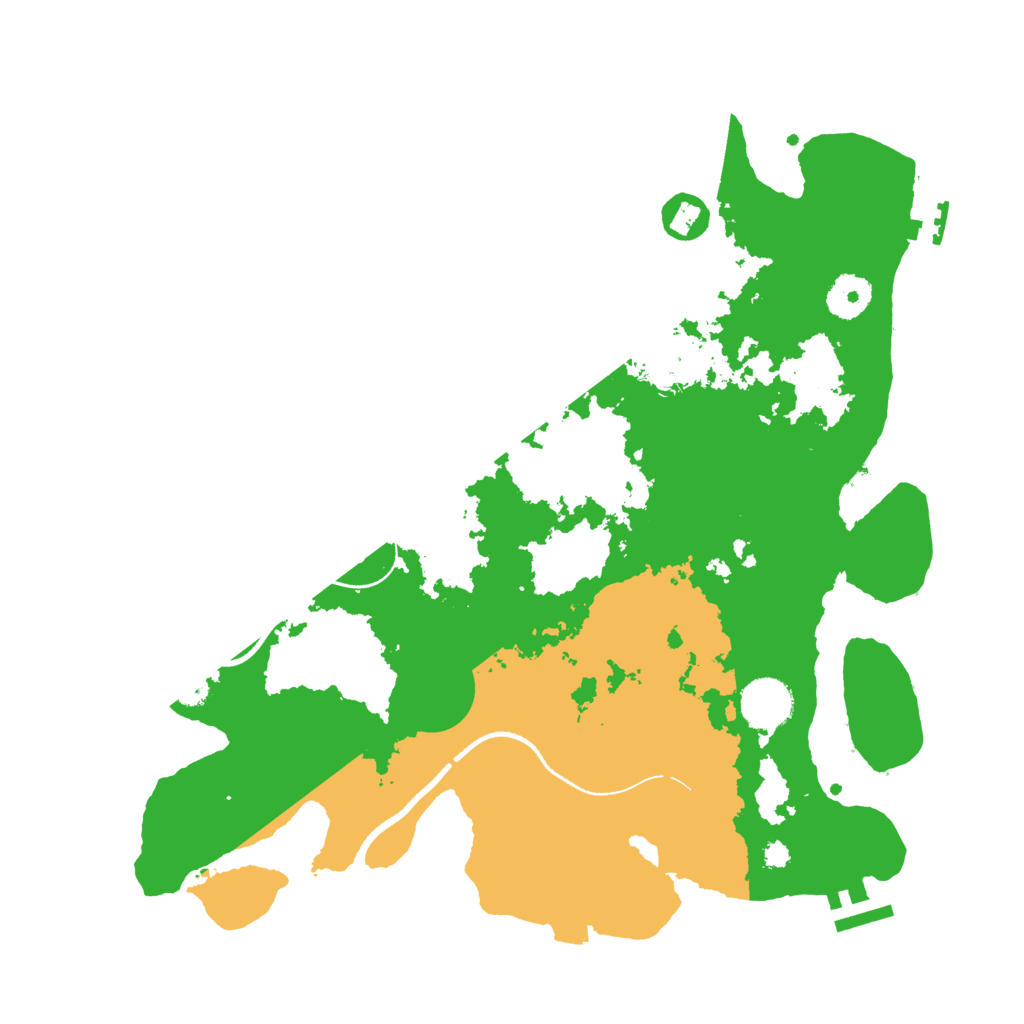 Biome Rust Map: Procedural Map, Size: 3500, Seed: 273874818