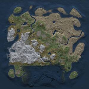 Thumbnail Rust Map: Procedural Map, Size: 4250, Seed: 2013, 15 Monuments