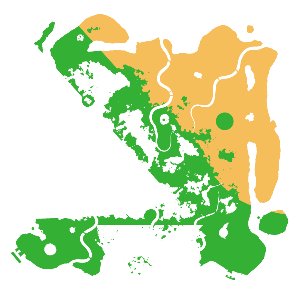 Biome Rust Map: Procedural Map, Size: 4500, Seed: 193193733