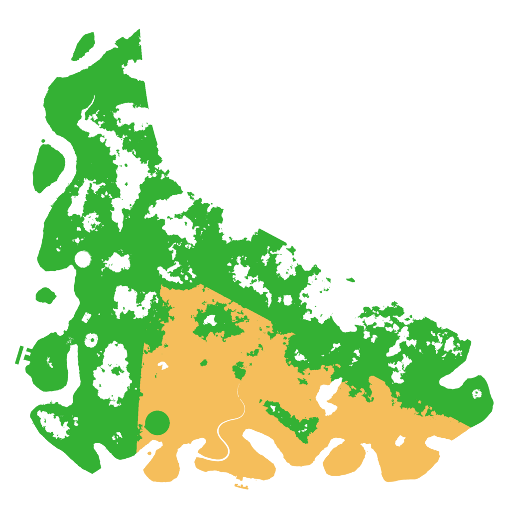 Biome Rust Map: Procedural Map, Size: 5500, Seed: 726028550