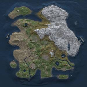 Thumbnail Rust Map: Procedural Map, Size: 3100, Seed: 13487596, 11 Monuments