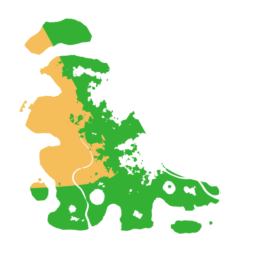 Biome Rust Map: Procedural Map, Size: 3100, Seed: 13487596