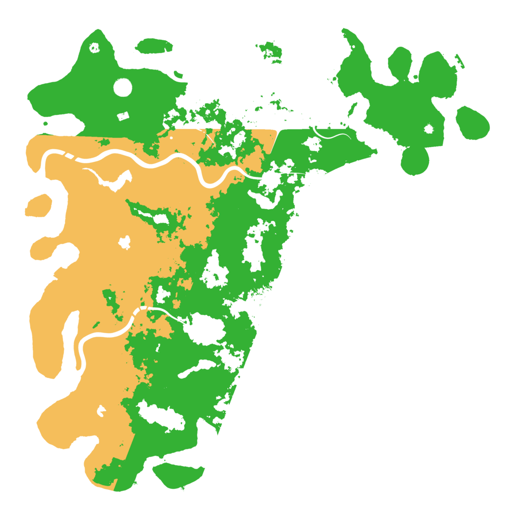 Biome Rust Map: Procedural Map, Size: 5000, Seed: 834645