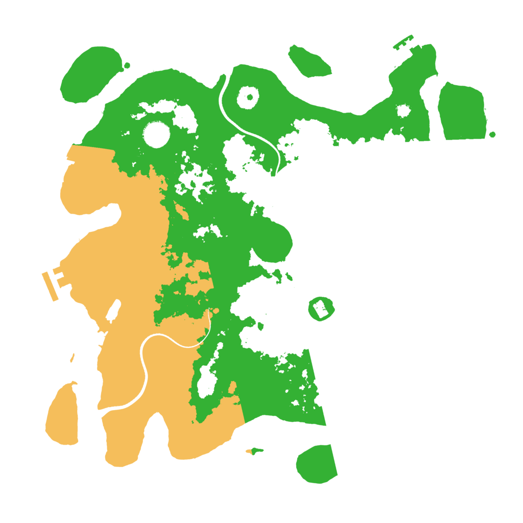 Biome Rust Map: Procedural Map, Size: 3500, Seed: 1332292