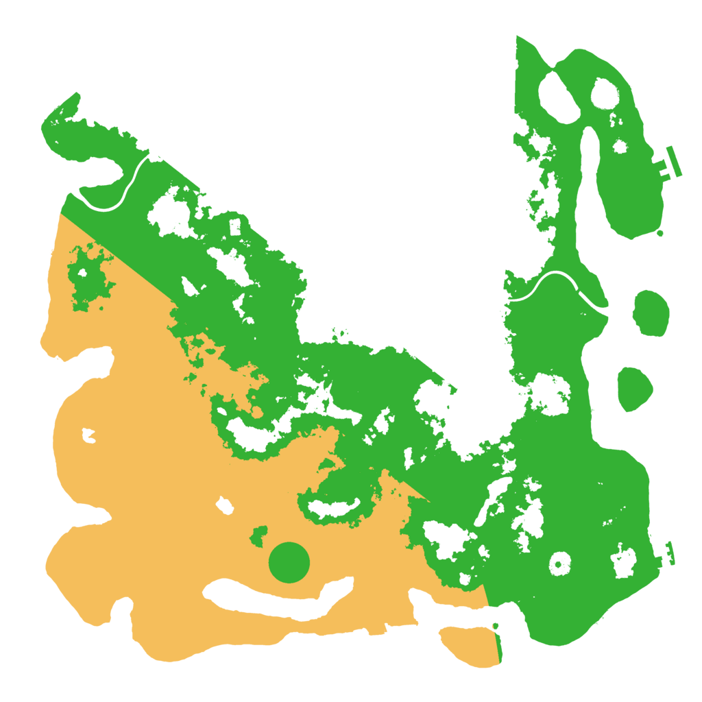 Biome Rust Map: Procedural Map, Size: 4500, Seed: 640794593