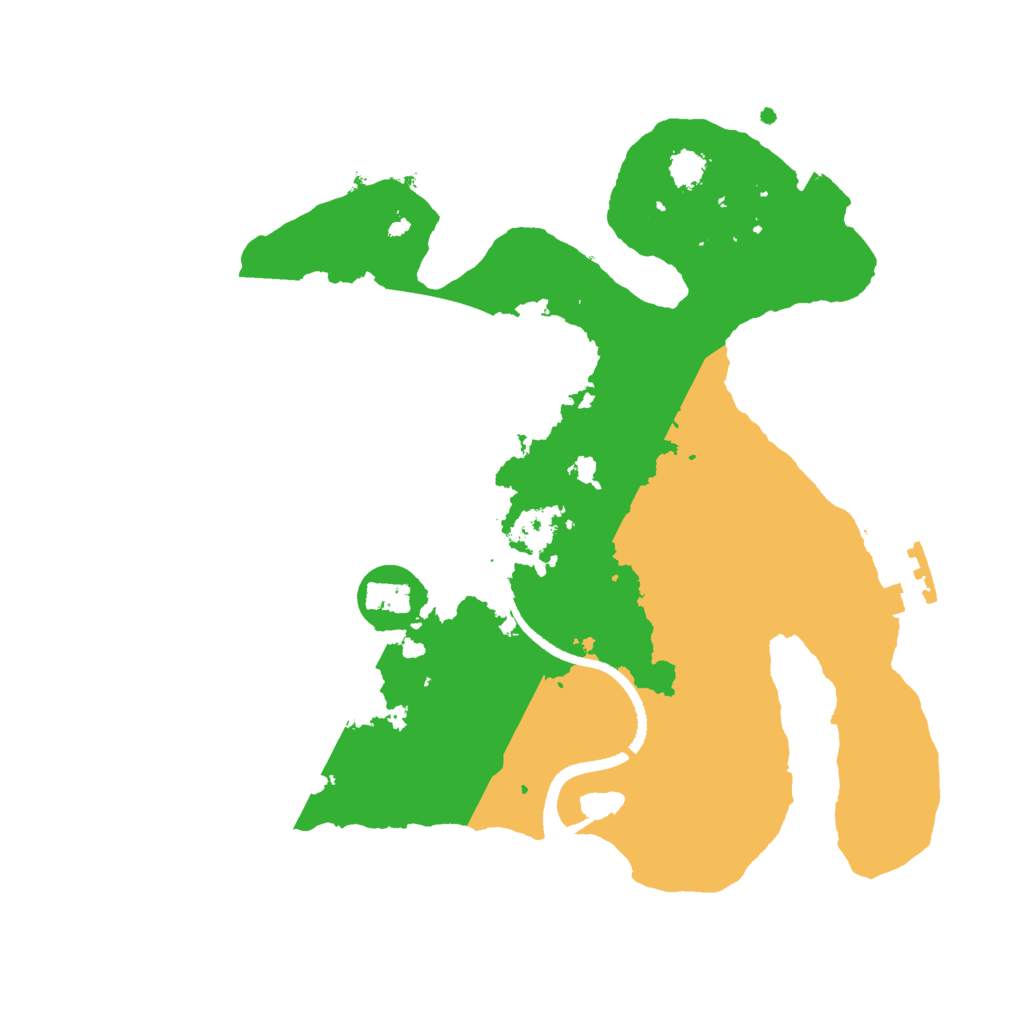 Biome Rust Map: Procedural Map, Size: 2500, Seed: 1664034543