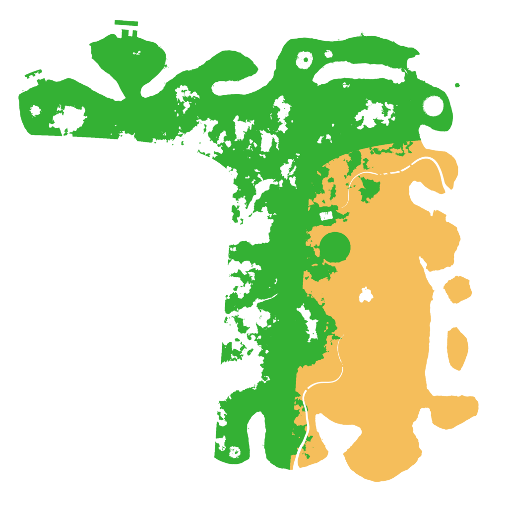 Biome Rust Map: Procedural Map, Size: 4400, Seed: 69876969