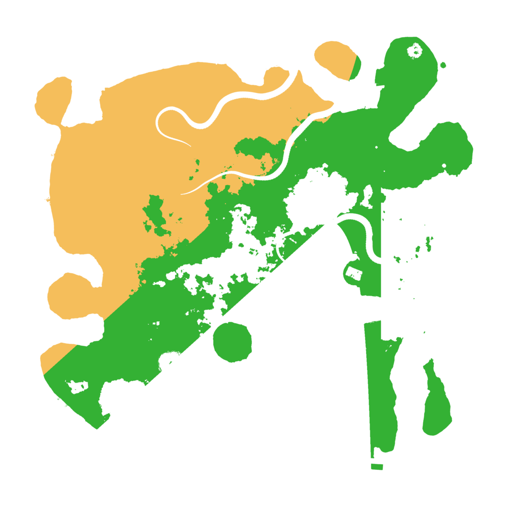 Biome Rust Map: Procedural Map, Size: 3500, Seed: 232152157