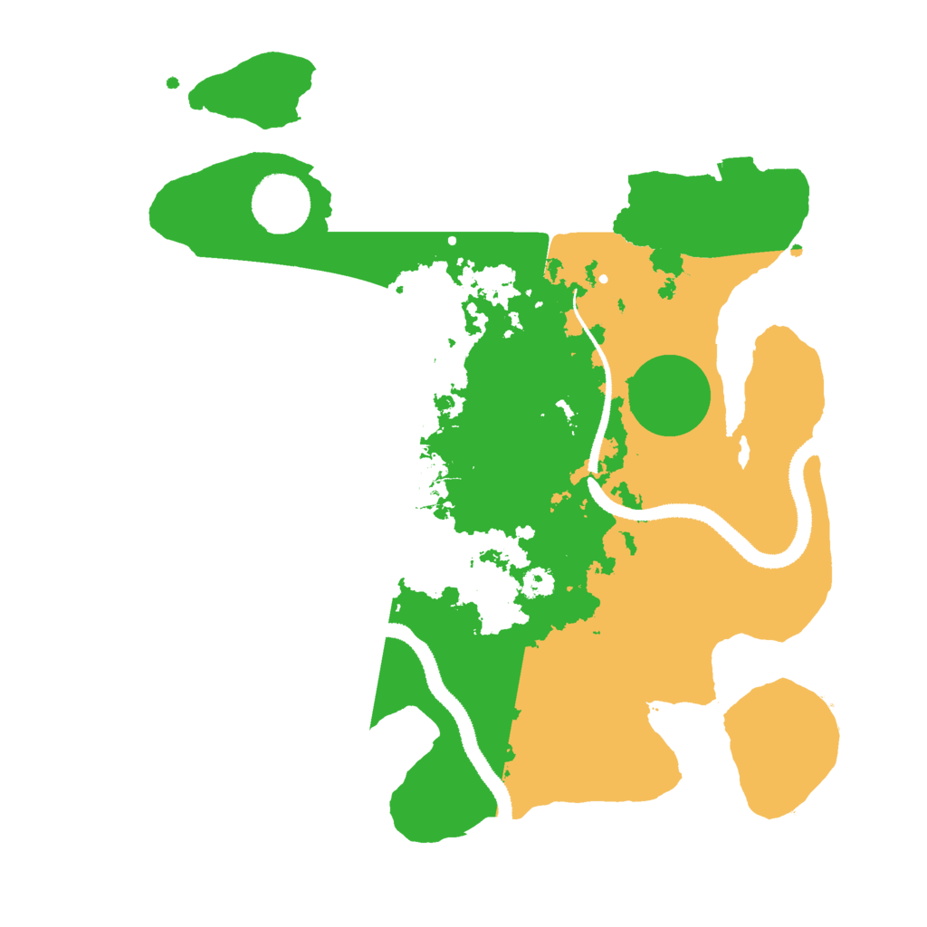 Biome Rust Map: Procedural Map, Size: 3000, Seed: 996996996