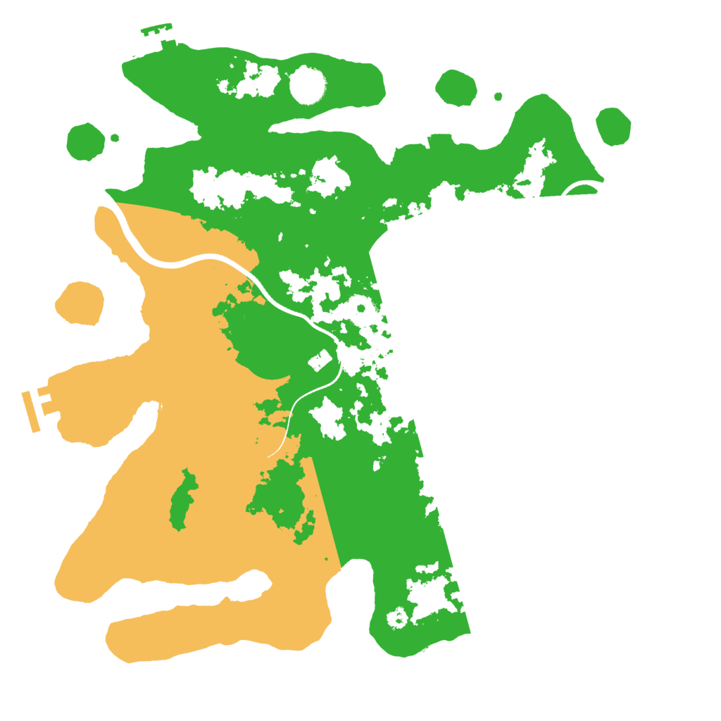 Biome Rust Map: Procedural Map, Size: 3500, Seed: 20837998