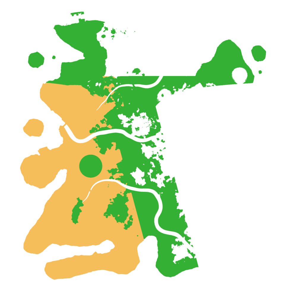 Biome Rust Map: Procedural Map, Size: 3500, Seed: 20837998