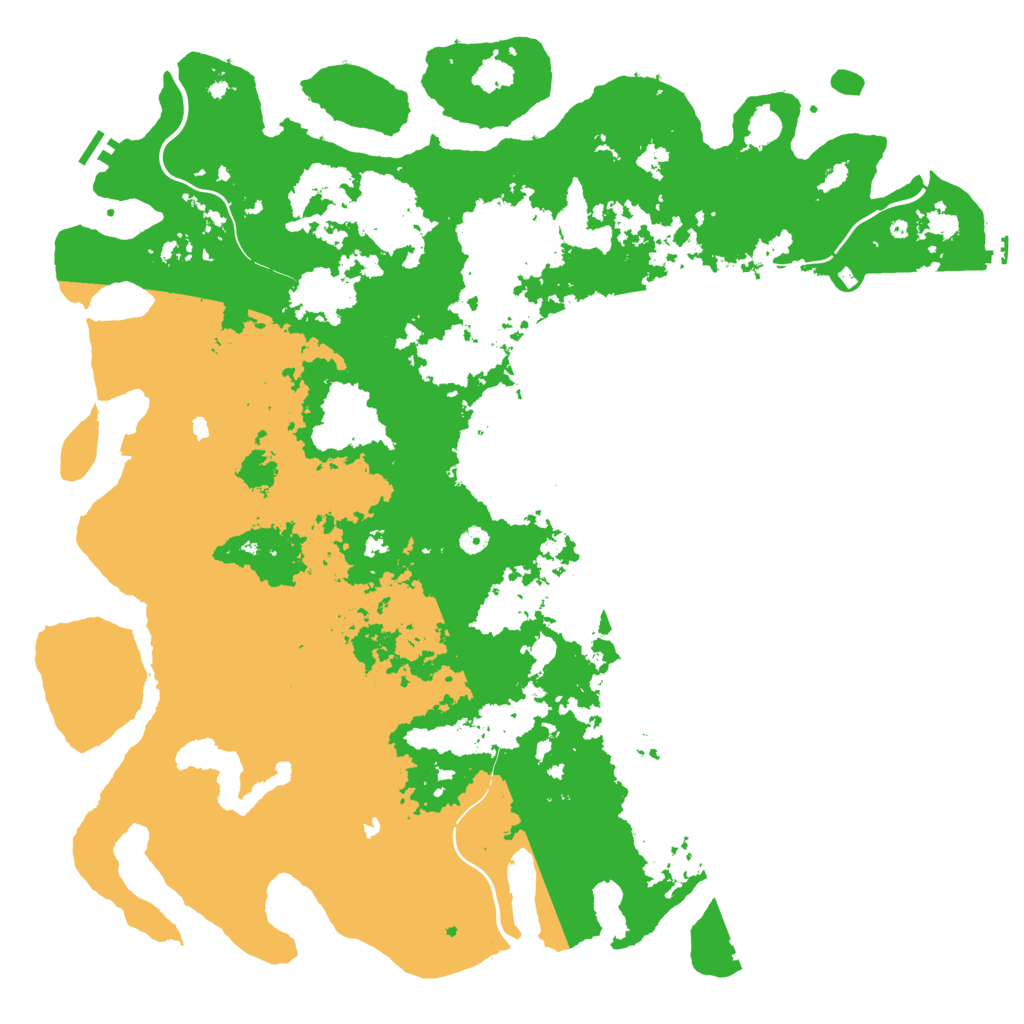 Biome Rust Map: Procedural Map, Size: 5500, Seed: 544260810