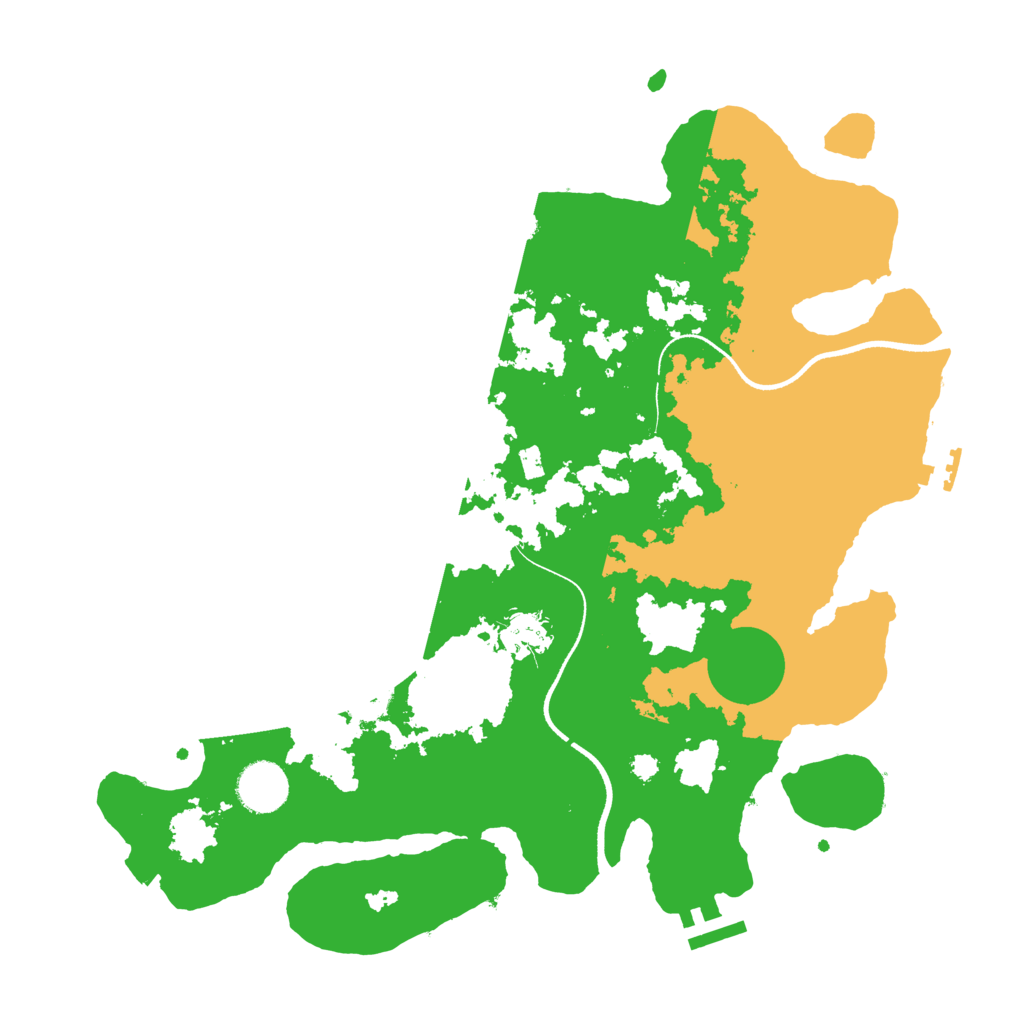 Biome Rust Map: Procedural Map, Size: 3501, Seed: 997530