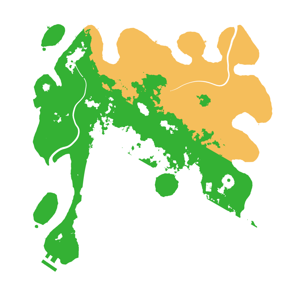 Biome Rust Map: Procedural Map, Size: 3500, Seed: 35306129