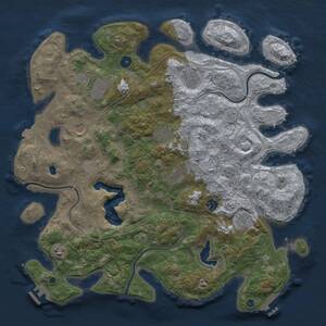 Thumbnail Rust Map: Procedural Map, Size: 4250, Seed: 577534807, 15 Monuments