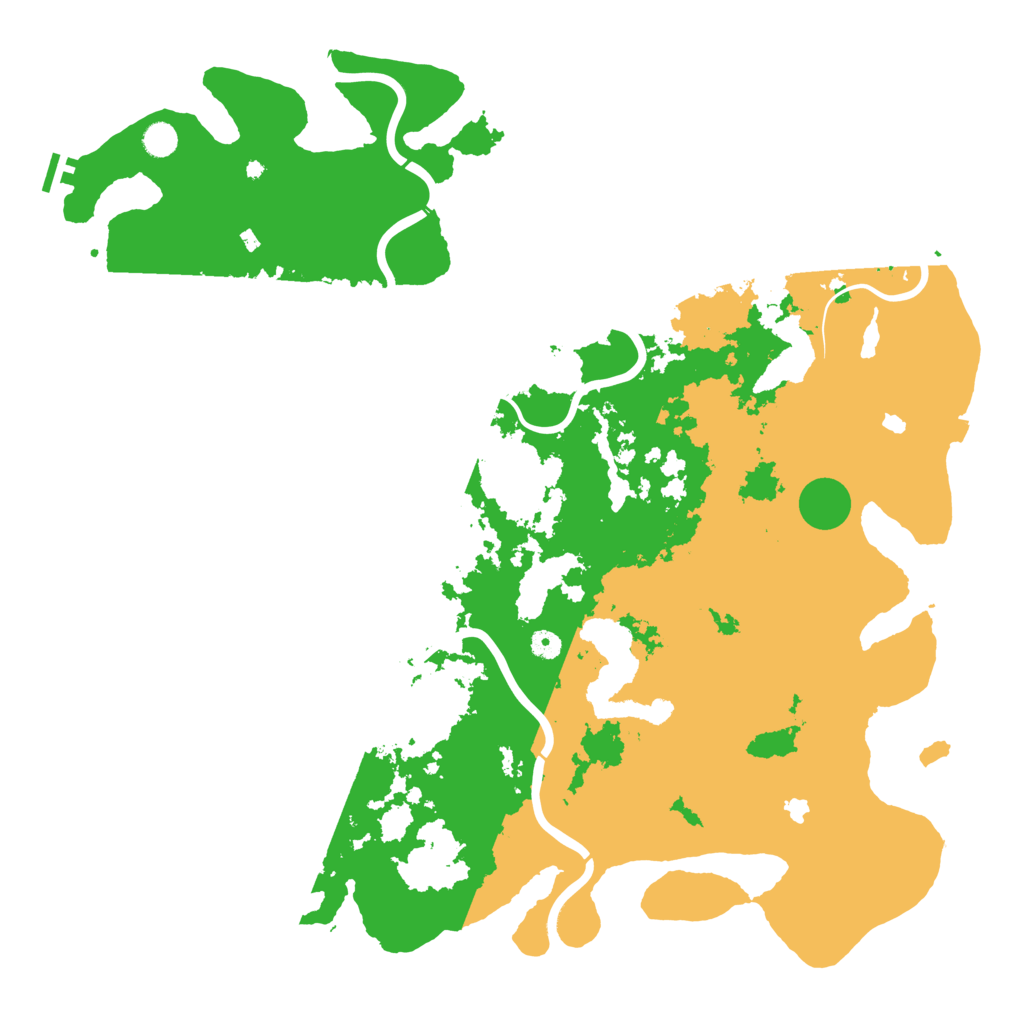 Biome Rust Map: Procedural Map, Size: 5200, Seed: 352165132