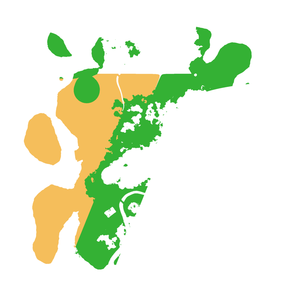 Biome Rust Map: Procedural Map, Size: 3000, Seed: 54184