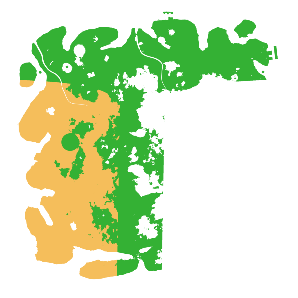 Biome Rust Map: Procedural Map, Size: 4500, Seed: 1375413564