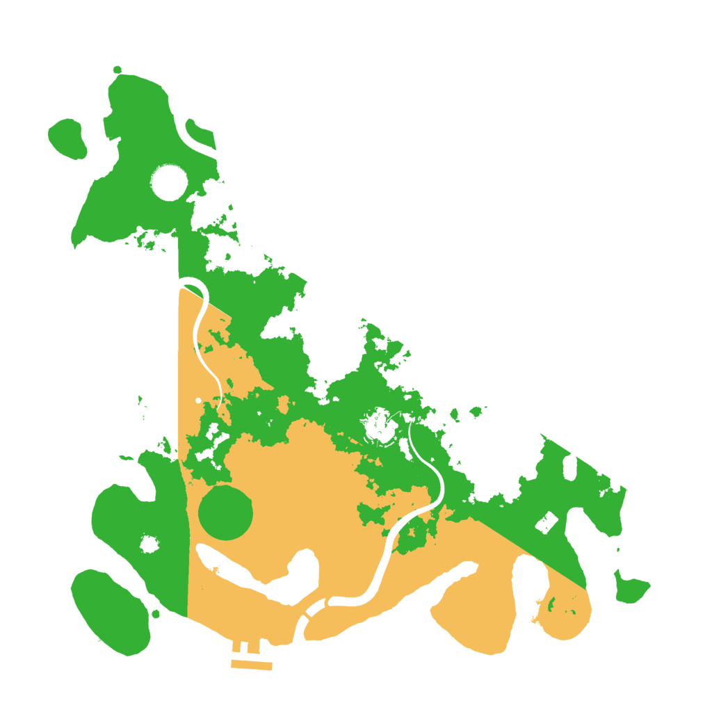 Biome Rust Map: Procedural Map, Size: 3500, Seed: 327126
