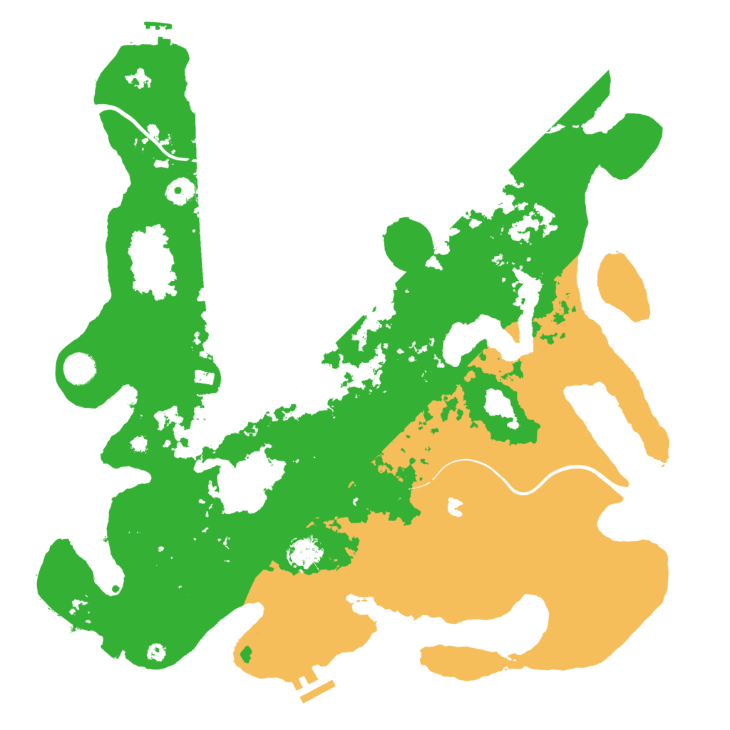 Biome Rust Map: Procedural Map, Size: 4000, Seed: 13502