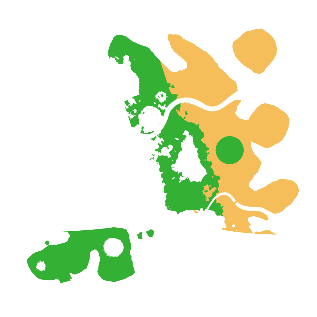 Biome Rust Map: Procedural Map, Size: 3000, Seed: 27204