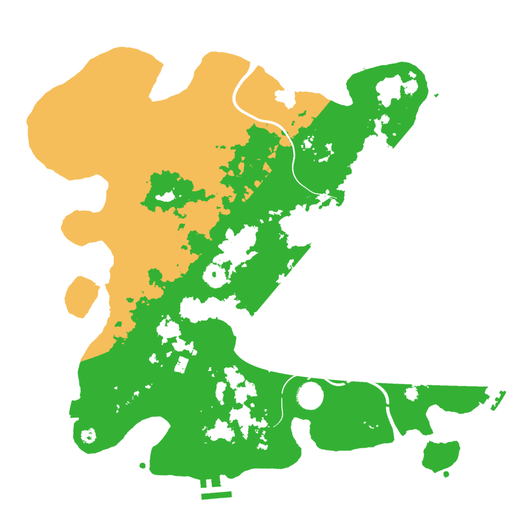 Biome Rust Map: Procedural Map, Size: 3500, Seed: 656310
