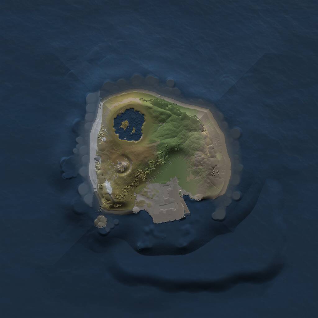 Rust Map: Procedural Map, Size: 1000, Seed: 2140732420, 1 Monuments