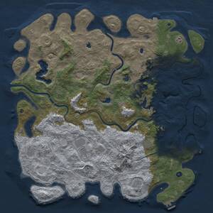 Thumbnail Rust Map: Procedural Map, Size: 5500, Seed: 2969082, 17 Monuments