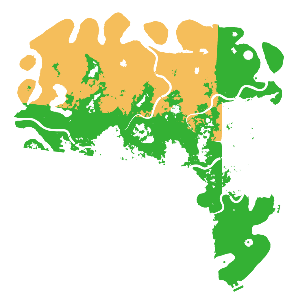 Biome Rust Map: Procedural Map, Size: 5500, Seed: 2969082