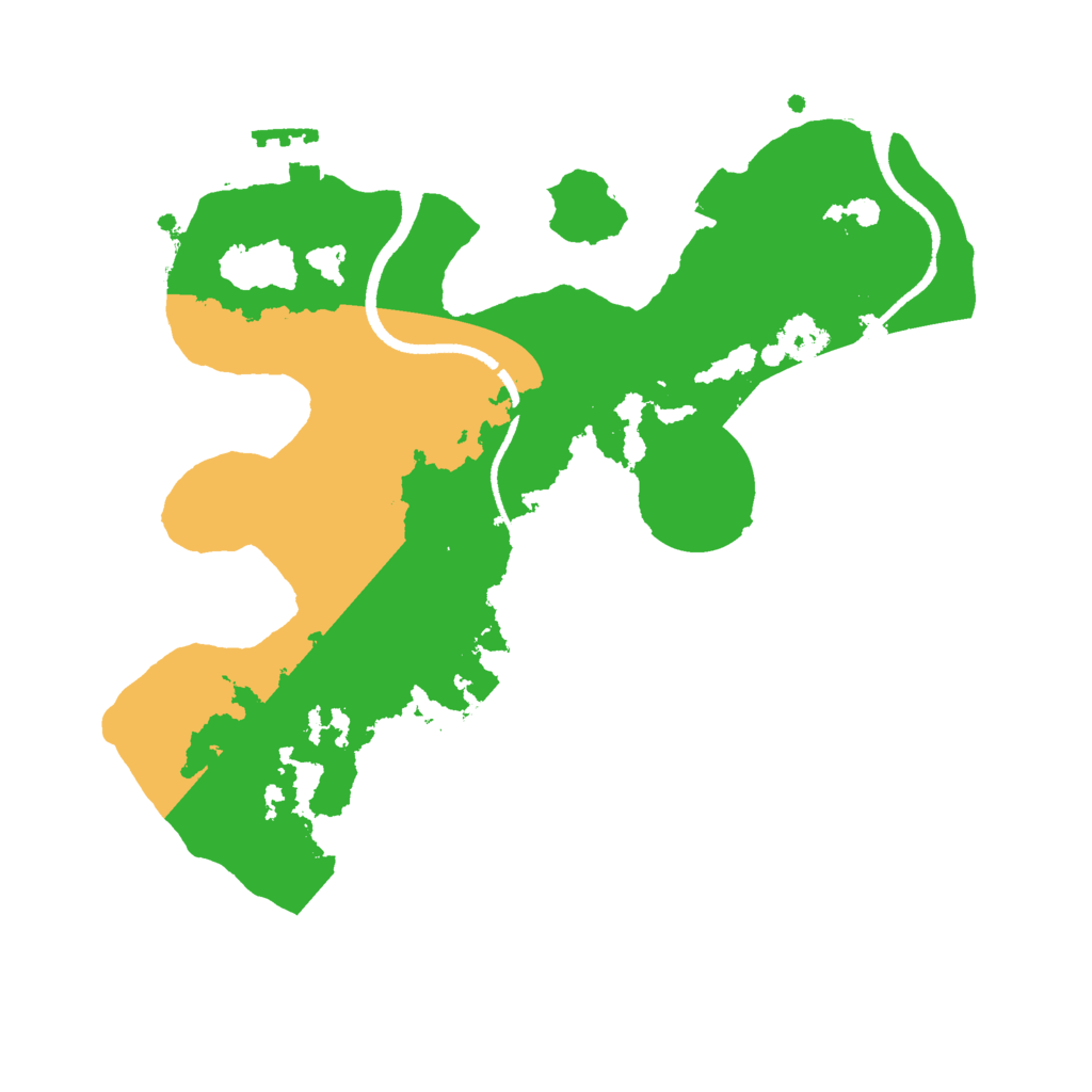 Biome Rust Map: Procedural Map, Size: 2500, Seed: 657229363