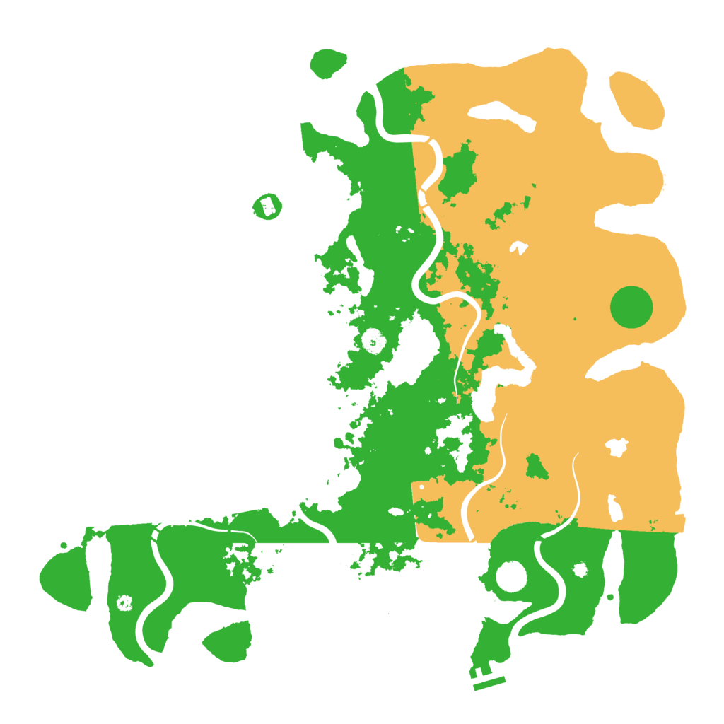 Biome Rust Map: Procedural Map, Size: 4500, Seed: 1847971214