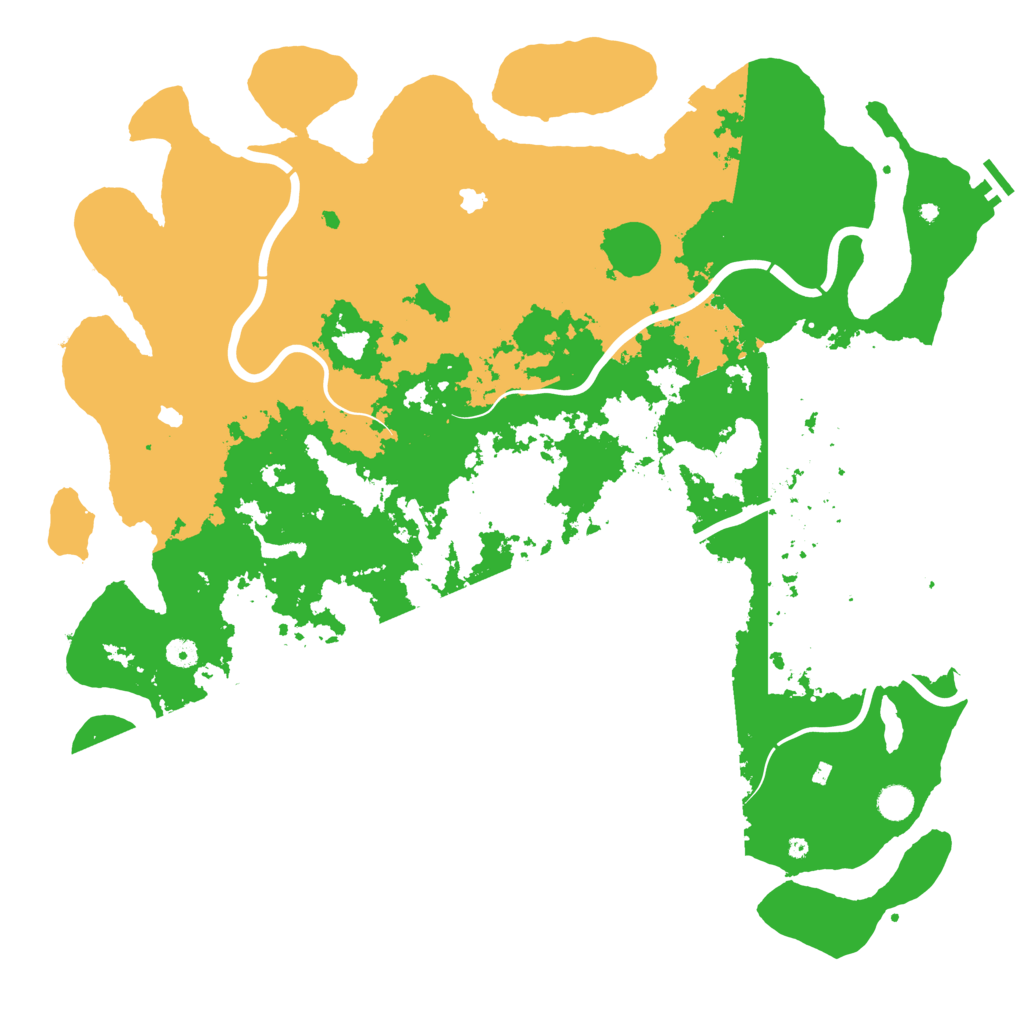 Biome Rust Map: Procedural Map, Size: 5000, Seed: 16884
