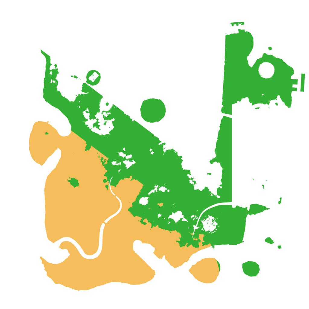 Biome Rust Map: Procedural Map, Size: 3465, Seed: 5842