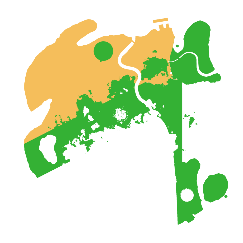 Biome Rust Map: Procedural Map, Size: 3300, Seed: 1592539186