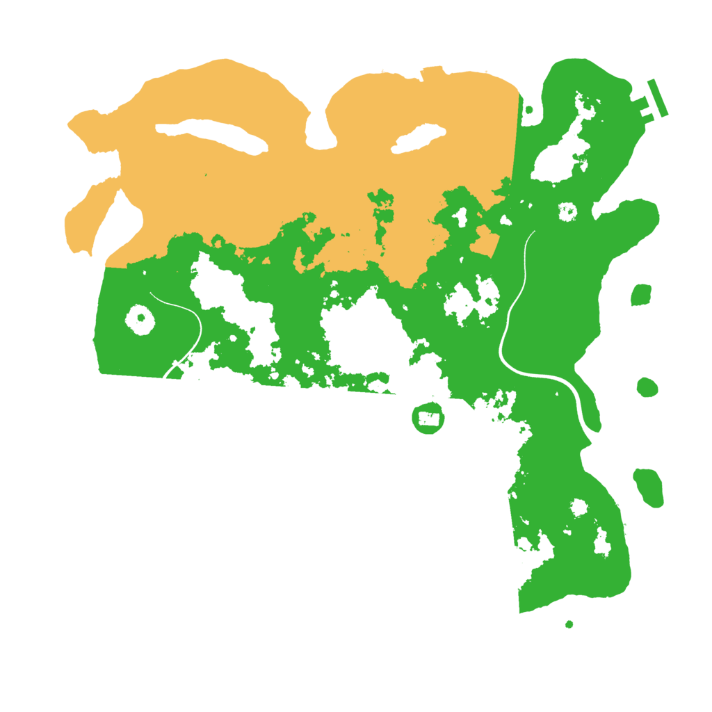 Biome Rust Map: Procedural Map, Size: 3700, Seed: 993732601