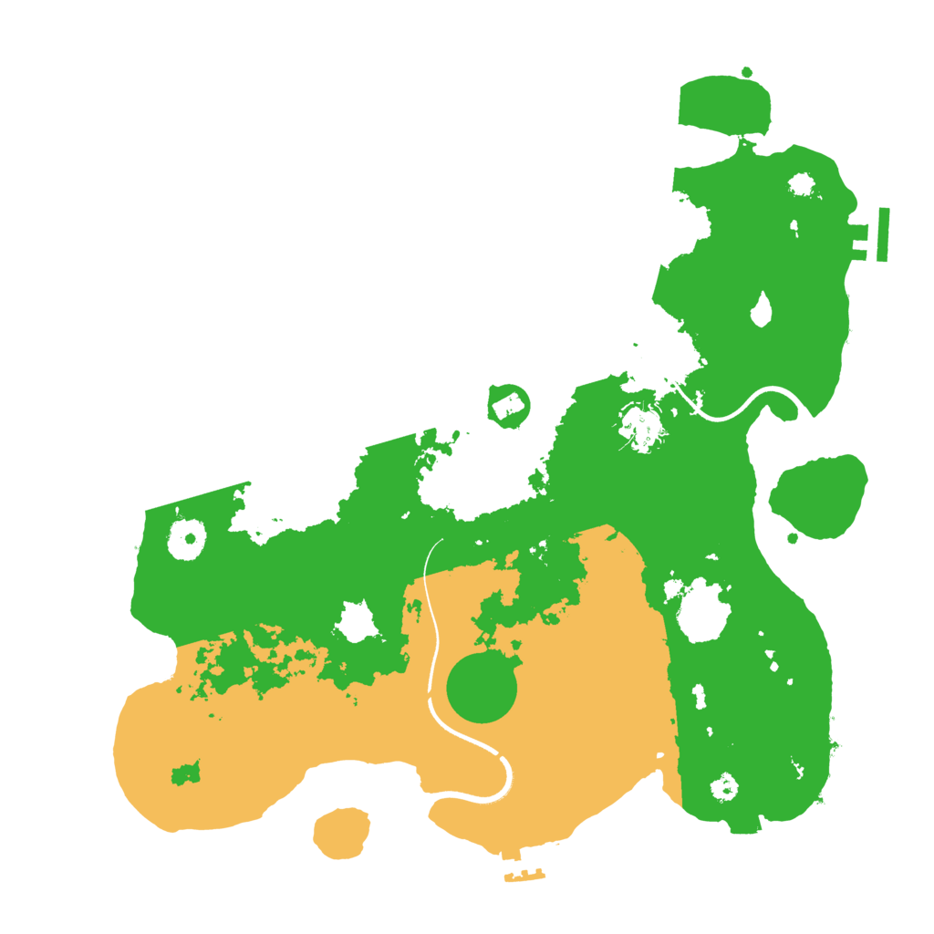 Biome Rust Map: Procedural Map, Size: 3500, Seed: 84297894