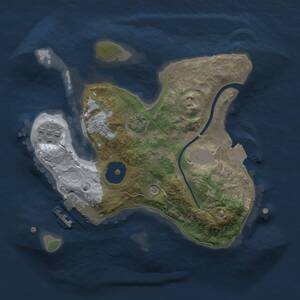 Thumbnail Rust Map: Procedural Map, Size: 2100, Seed: 583927, 5 Monuments