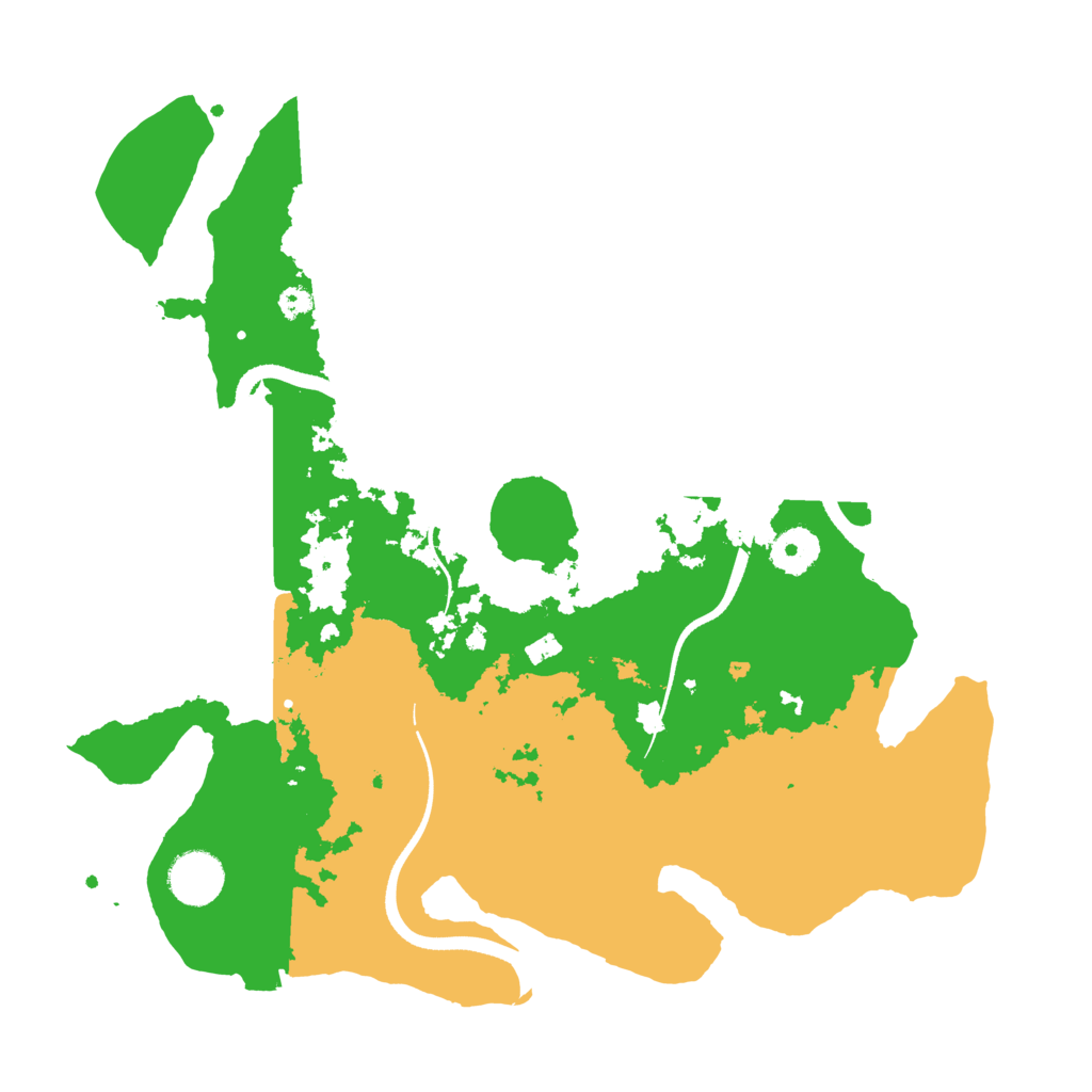 Biome Rust Map: Procedural Map, Size: 3500, Seed: 975414084