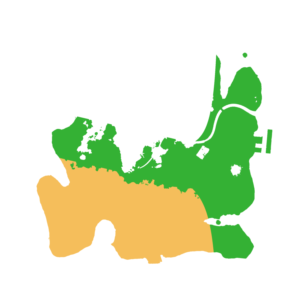 Biome Rust Map: Procedural Map, Size: 2500, Seed: 194108468