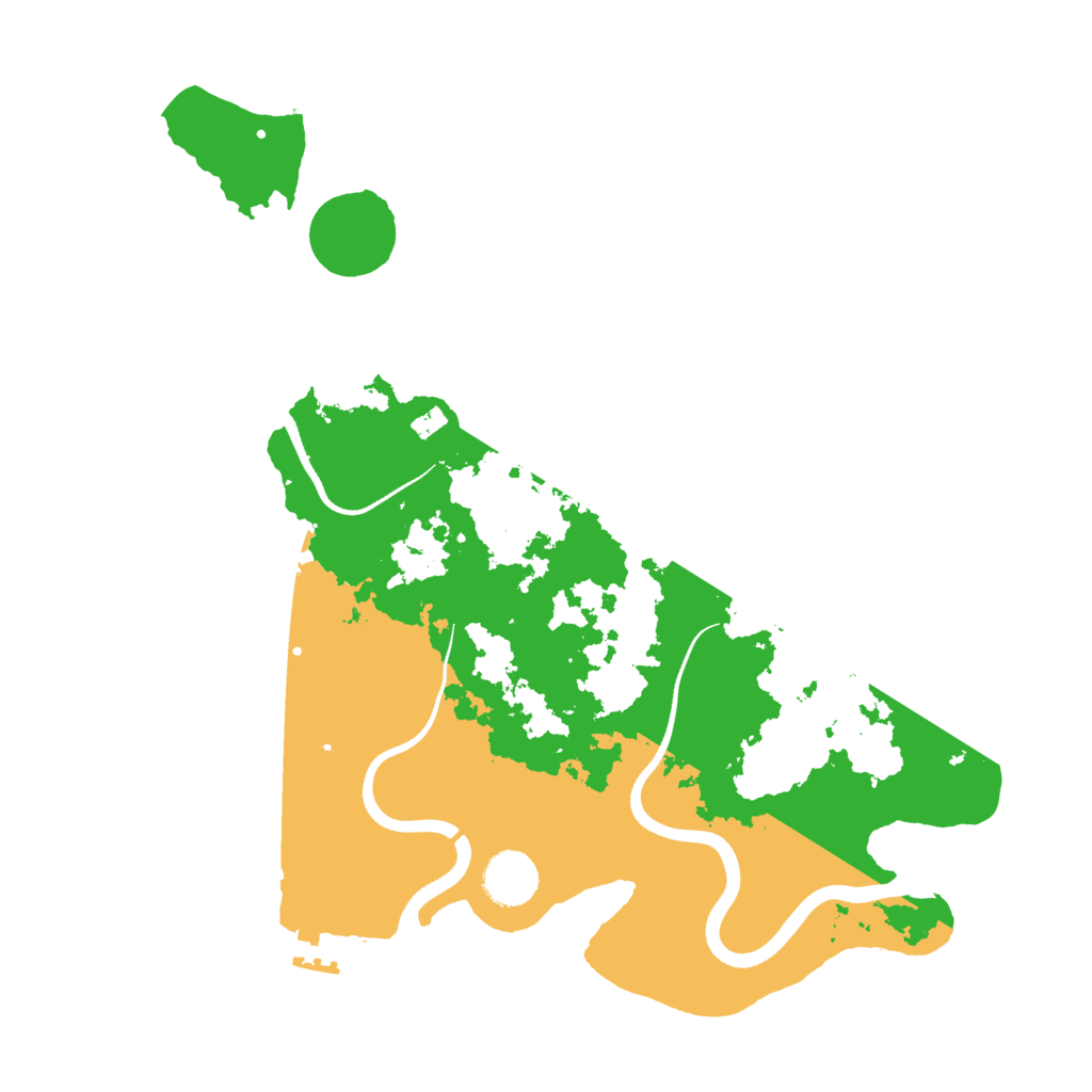 Biome Rust Map: Procedural Map, Size: 3500, Seed: 1241767231