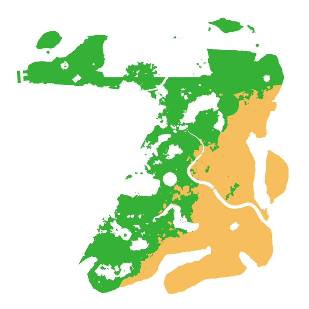 Biome Rust Map: Procedural Map, Size: 4000, Seed: 49990