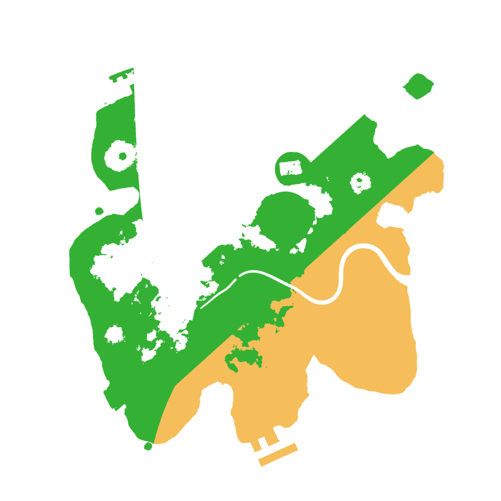 Biome Rust Map: Procedural Map, Size: 2500, Seed: 123145256