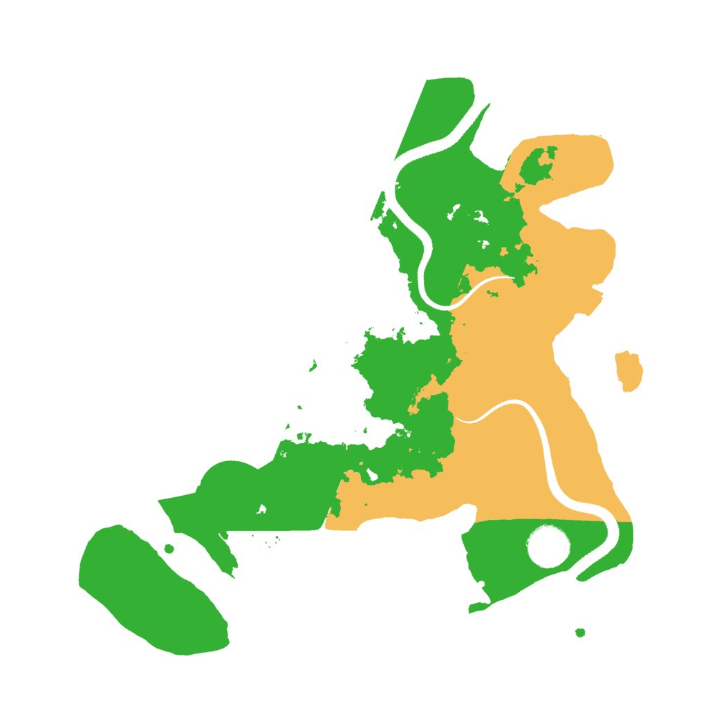 Biome Rust Map: Procedural Map, Size: 3000, Seed: 1892441772