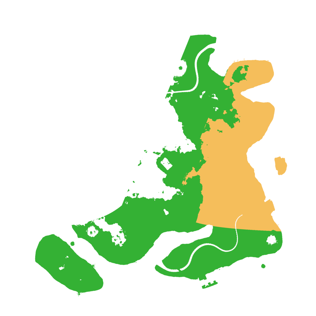 Biome Rust Map: Procedural Map, Size: 3000, Seed: 1892441772