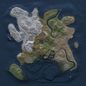 Thumbnail Rust Map: Procedural Map, Size: 3000, Seed: 1892441772, 12 Monuments