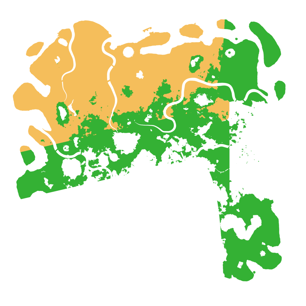 Biome Rust Map: Procedural Map, Size: 5000, Seed: 354320
