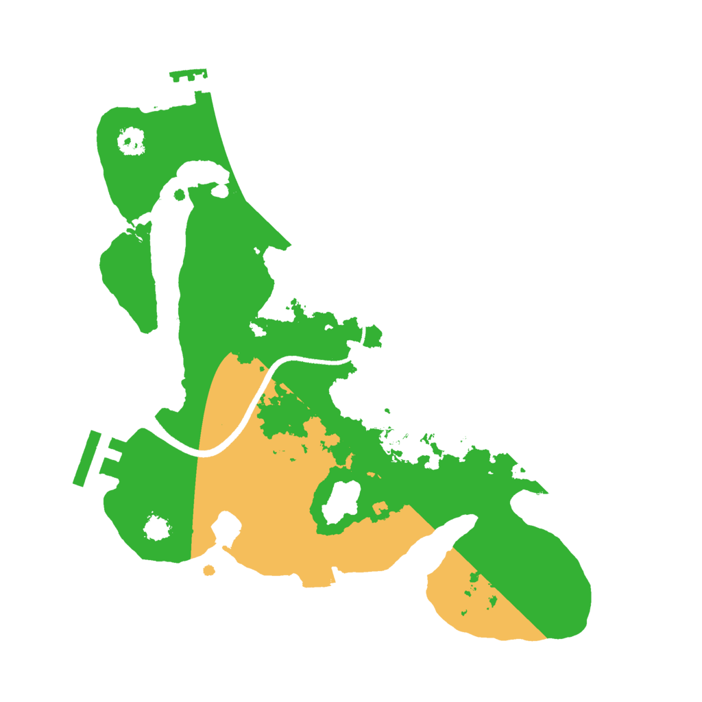 Biome Rust Map: Procedural Map, Size: 2500, Seed: 494151529